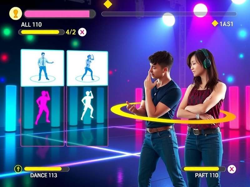 Choreo Champion multiplayer battle screen